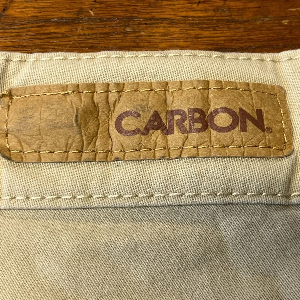 Carbon Mens 34x32 Skinny Flex Jeans Tan Stretch Denim Pants Casual Modern